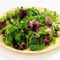 Spring Mix Salad · Field greens, sun-dried cranberries, roasted walnuts. Served with a raspberry vinaigrette.