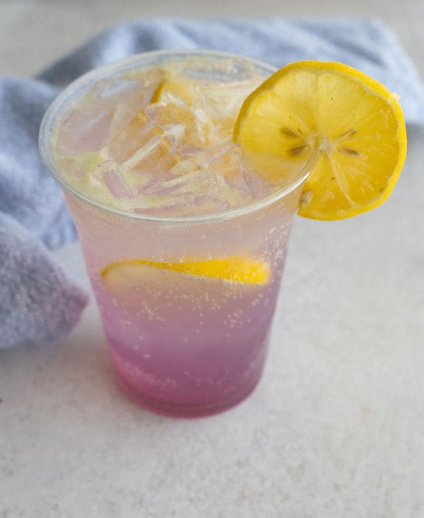 Lavender Lemonade · Fresh-squeezed sparkling lavender lemonade