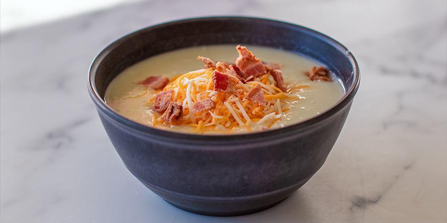 Potato Soup · Topped with cheese & croutons - bacon crumbles optional