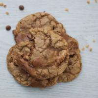 Toffee Hazelnut Chocolate Cookie · Additions: Nutella + milk chocolate chips + semisweet chocolate chips + toffee bits
Base: Nu...