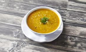 Lentil Soup · Lentil, parsley, celery, onions, carrots, and Boostan seasoning.