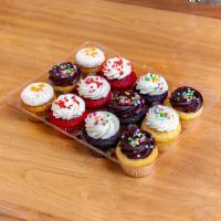 12 Assorted Molly's · Assortment of our classic Molly cupcakes with sprinkles.