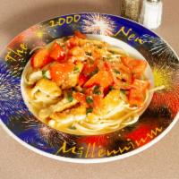 Chicken Piccata · Tender pieces of chicken, cooked in lemon, butter and wine sauce with capers.