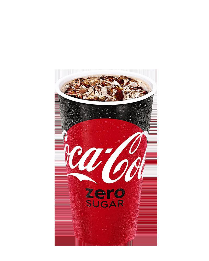 Coke® Zero Sugar · Fountain beverage. A product of The Coca-Cola Company.