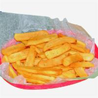 Full Basket of Fries · Generous portion of steak fries fried to perfection.