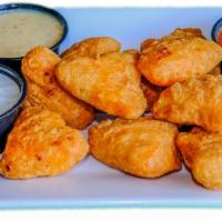 Mac n Cheese Bites (Fried) · Fried mac-n-cheese bites with gooey cheese center. Great with BBQ or Duffy's hot sauce for d...