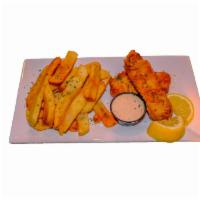 Beer Battered Fish and Chips · Duffy's signature dish. Our cod is hand cut, hand battered and cooked nice and crispy. Serve...