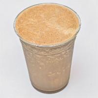 Monkey Business Smoothie · Cacao powder, banana, peanut butter, agave, almond milk.