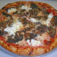 Dick Syatt Pizza · Eggplant, red onion, and ricotta.