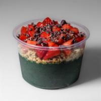 Kale Yeah · BASE: Acai, avocado, banana, spinach, kale, spirulina, house-made almond milk
TOPPINGS: Orga...