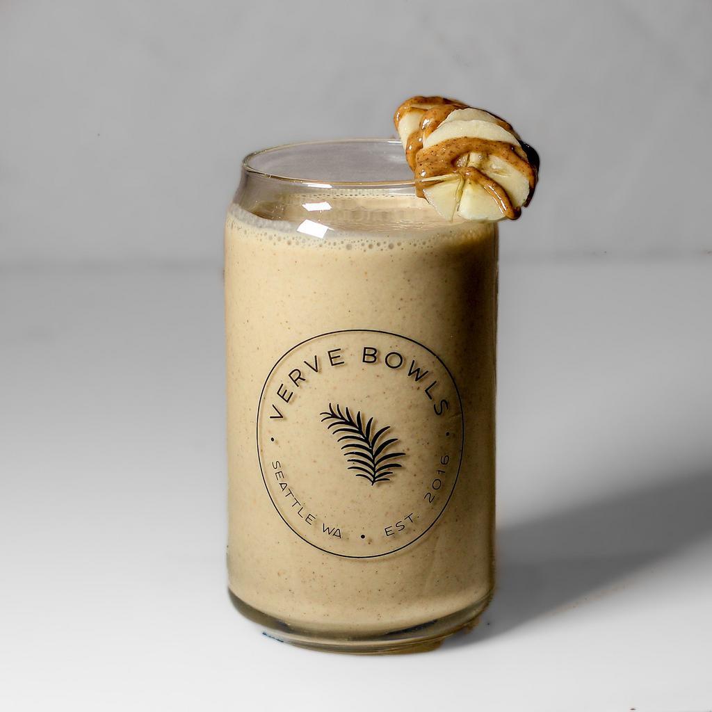 Recovery Smoothie · Protein powder, peanut butter, banana, and house almond milk.