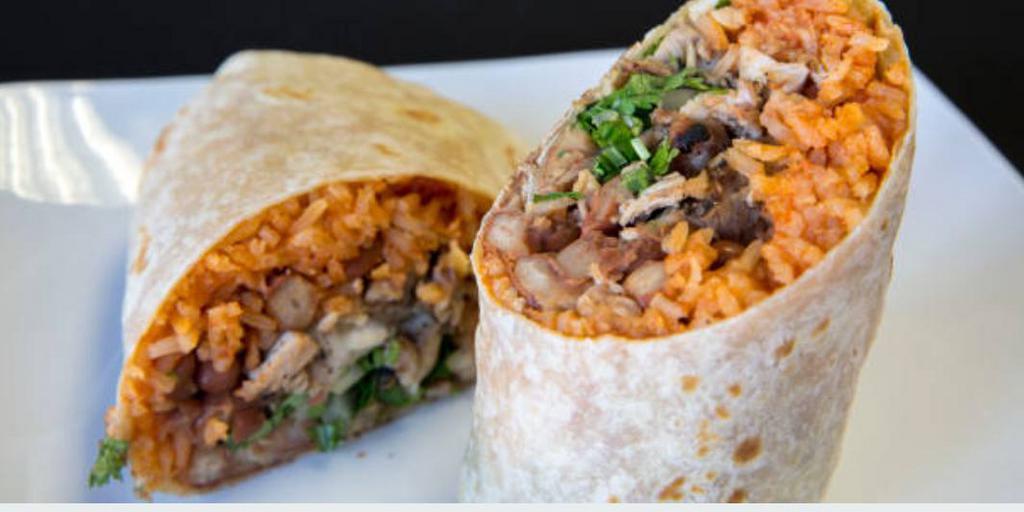 Steak Burrito · Rice, black beans, pico de gallo and salad side or French fries.