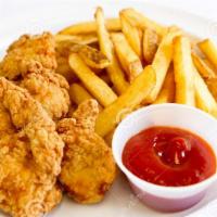 Chicken Finger Combo with Fries · 7 pcs chicken wings +French fries 🍟 