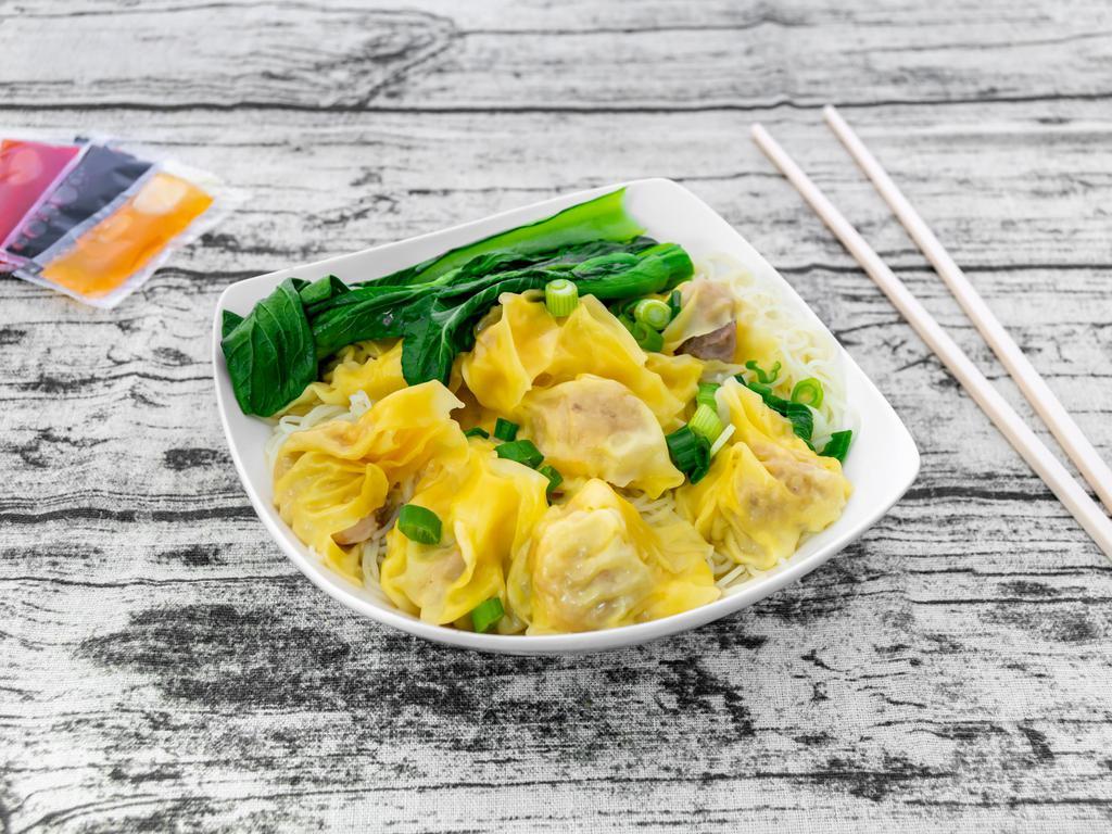 20. Cantonese Wonton Noodle Soup · Soup that is made with wonton, broth, noodles, and vegetables. 