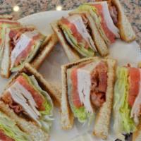 1. Turkey and Bacon Club · Poultry and bacon sandwich.