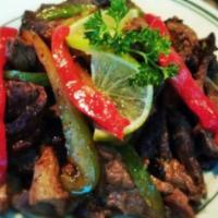 Salted Steak/ Bistec Salteado · With Rice & beans or moro or tostones
