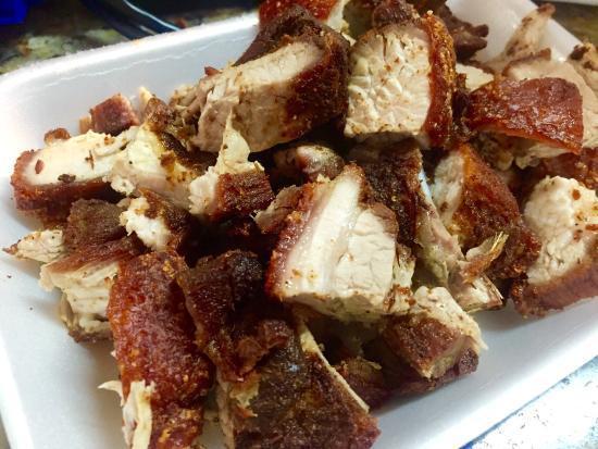Chicharron/Fried pork · With Rice & beans or moro or tostones