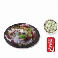 3. Small Pickled Pepper Beef泡椒牛肉（小份） · Come with 1 white rice or vegetable pork rice, and 1 coke or sprite.
