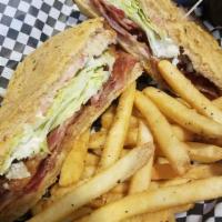 BLT Sandwich · Wheat berry bread, lettuce, mayo, smoked bacon and tomato.
