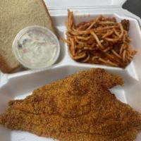 1 Catfish fillet and spaghetti  · Fridays only! Catfish with spaghetti, coleslaw, and bread