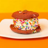 Cookie Ice Cream Sandwich · Your choice of ice cream, including; 9 Strawberry Ice Cream, Chocolate Ice Cream, Cookies an...