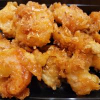 Honey Garlic Shrimp · Breaded and sauteed in honey garlic sauce.