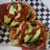 Tacos Fundidos ·  Corn tortilla, Melted cheese, your choice of meat, avocado, poblano pepper and our special ...