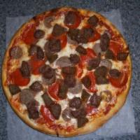 Meat Lovers Pizza · Hamburger meatballs, pepperoni and sausages. 