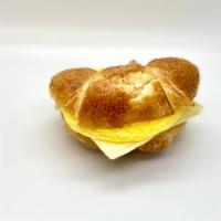 Egg & Cheese Croissant  · Boiled and baked round bread with egg and cheese.