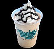 MooLatte · Coffee and rich fudge blended with creamy DQ vanilla soft serve and ice, and garnished with ...