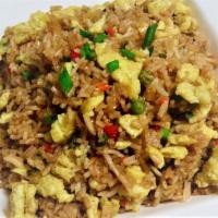 Fried Rice · Egg, scallion and bean sprouts with choice of protein.