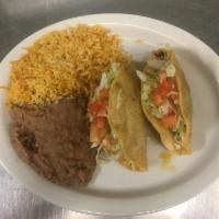 Tacos Lunch Special · Lunch includes 2 tacos with your choice of filling, topped with lettuce and tomato. Served w...