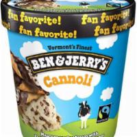 Ben & Jerry Cannoli Ice Cream - Pint · Mascarpone Ice Cream with Fudge-Covered Pastry Shell Pieces & Mascarpone Swirls.
As a Limite...