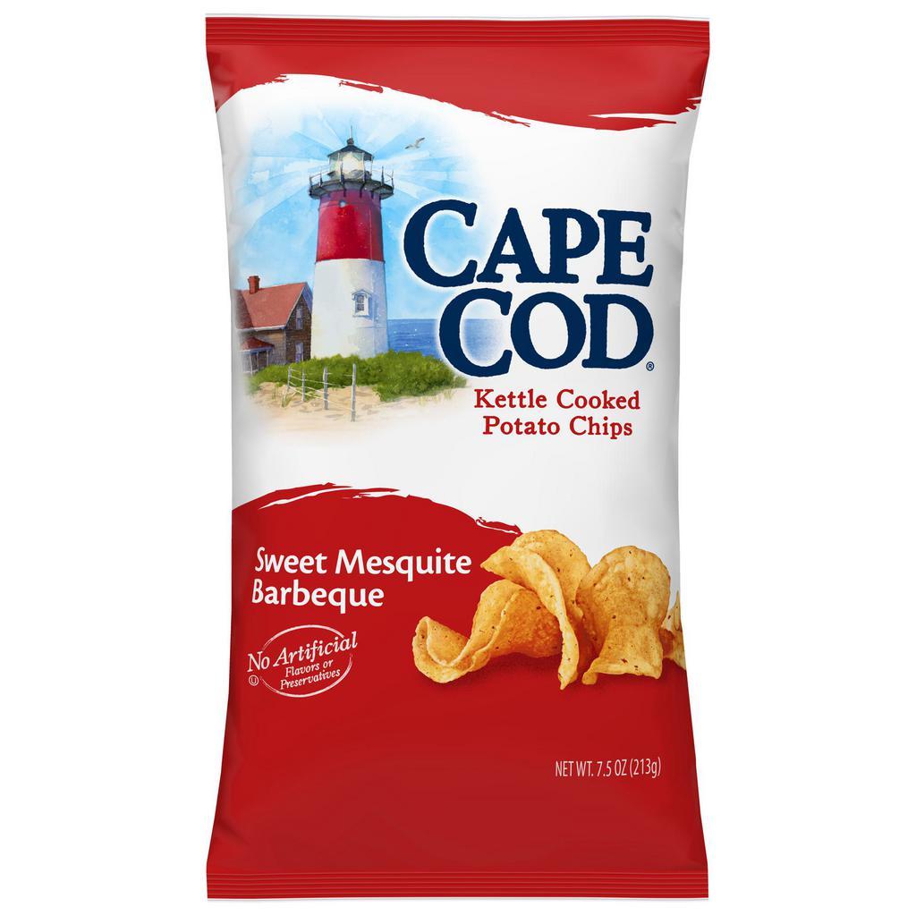 Cape Cod Sweet Mesquite Barbeque Potato Chips, 7.5 Oz ·  A special blend of tomatoes, onions and natural spices create a sweet, full-bodied barbeque seasoning. A touch of mesquite smoke takes it all to the next level!
