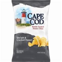 Cape Cod Potato Chips, Sea Salt and Cracked Pepper Kettle Cooked Chips, 7.5 Oz · THE PERFECT BALANCE: A Cape Cod take on the classic pairing of Salt & Pepper.