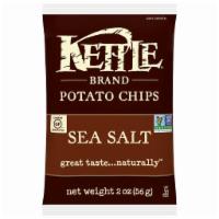 Kettle Brand Sea Salt Potato Chips, 2 Oz ·  Only three ingredients in this classic chip: potatoes, oil and sea salt. Why mess with simp...