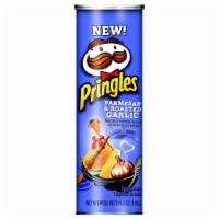 Pringles Crisps Parmesan Garlic ·  Indulge snack cravings with the just-right crunch of Pringles Potato Crisps. These potato c...