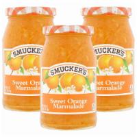 Smuckers 18 Oz Sweet Orange Marmalade ·  Our grocery products are of exceptional quality, prepared accurately and skillfully using c...