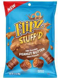Flipz Stuff'D, Milk Chocolate Peanut Butter Filled Pretzels, 3.5 Ounce Bag · Flipz Stuff'D, Milk Chocolate Peanut Butter Filled Pretzels, 3.5 Ounce Bag