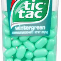 Tic Tac Wintergreen Mints 1 Oz. · .Brand Name: Tic Tac.Flavor: Wintergreen.Product Type: Mints.Container Size: 1 oz.Sugar Free...