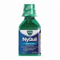 Vicks Nyquil Cold & Flu Nighttime Relief Original Flavor - 8.0 Oz · Cold & Flu Nighttime Relief Original Flavor Cold & Flu Nighttime Relief Original Flavor.