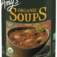 Soup Minestrone Org  14.1 Oz by Amys · We Make This Italian Favorite From Scratch With Our Rich Tomato Broth, Savory Organic Vegeta...