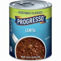 Progresso Vegetable Classics Lentil Soup, 19 Oz Can ·  Gluten Free Progresso Vegetable Classics Lentil Soup is a good Source of Fiber. Our recipe ...