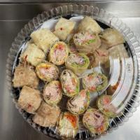 Turkey Wrap · Whole wheat or plain with lettuce, tomato, carrots, red onion, choice of dressing.