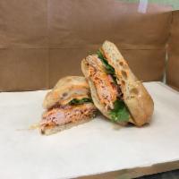 Turkey Rojo Sub Combo · Smoked turkey with cheddar, greens, tomatoes and roasted red pepper aioli on a ciabatta roll...