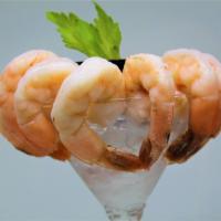 Grilled Shrimp Cocktail · Shelled prawns served with a cocktail sauce. 