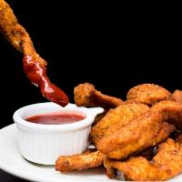 Homemade Chicken Tenders · Made from Scratch , Cooked to order. Comes with choice of ketchup, honey mustard or bbq sauc...
