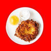 Jumbo Potato Pancake  · Classic potato pancake served with applesauce or sour cream. 

