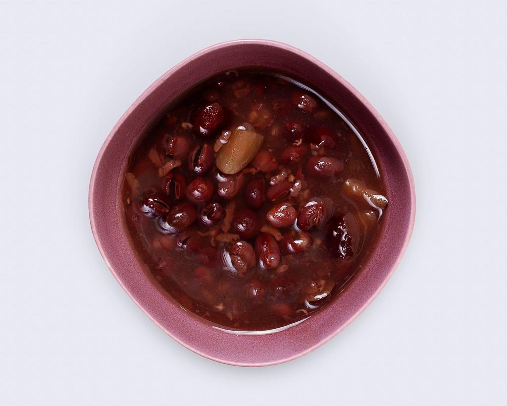 Chilled Red Bean Dessert 陈皮糯米红豆羹 · [Vegan] [12 Oz.] Sweet red bean dessert.