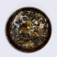 Seaweed Soup 番茄紫菜蛋花汤 · [12 Oz.] [Vegetarian] Tomato, Egg, Seaweed, Sesame Oil